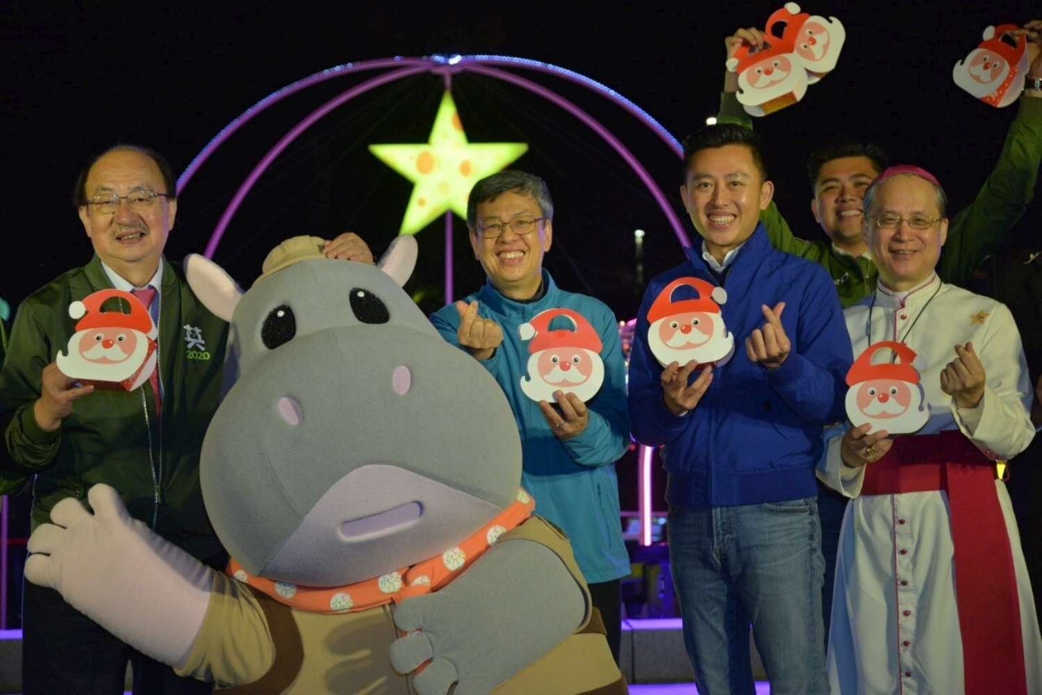 2019感恩點燈晚會在新竹公園 副總統陳建仁與林智堅市長攜手點亮幸福<br><br><br>